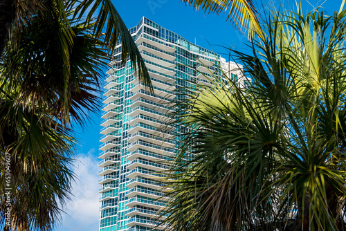 Miami Beach, Florida, USA - View of The Setai Ocean Suites from the boardwalk. © Mdv Edwards
