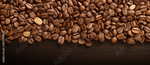 Grainy coffee with empty background © TheWaterMeloonProjec