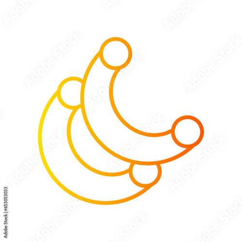 macaroni gradient icon