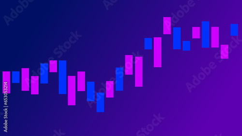 Abstract graph chart of stock market trade  business background.