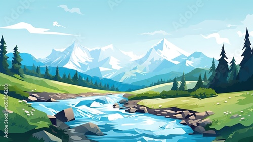landscape with river © faiz