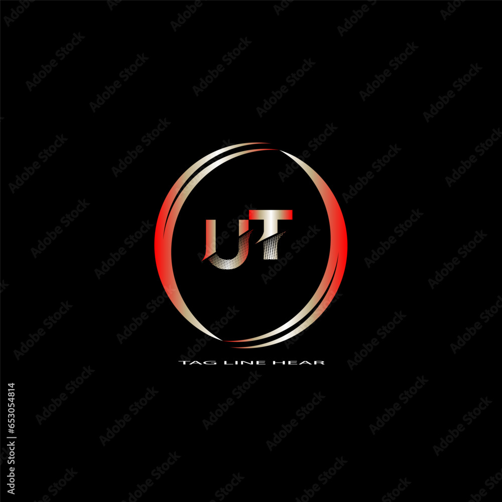 creative letter logo. gradient logo design with black background for your company. creative letter logo. gradient logo design with black background for your company.