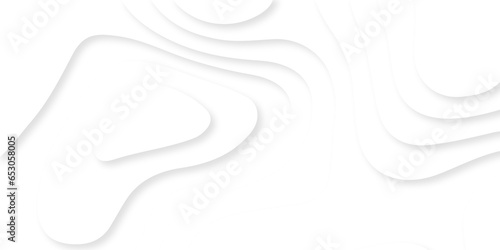 Abstract white papercutbackground 3d realistic design use for ads banner and advertising print design vector. 3d topography relief. Vector topographic illustration. 