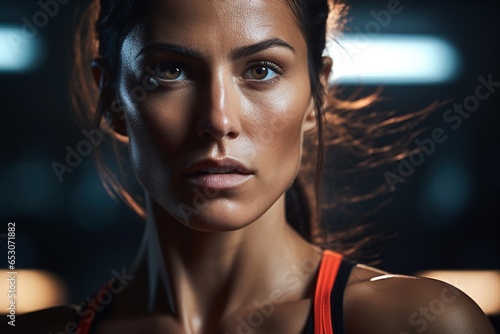 Wallpaper Mural Close up image of attractive fitness woman Torontodigital.ca