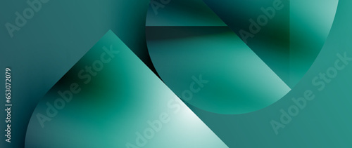 Essence of minimalism - metallic circles and squares converge upon canvas, study in restraint. The play of light on their surfaces forms subdued dance, epitomizing sophistication in simplicity