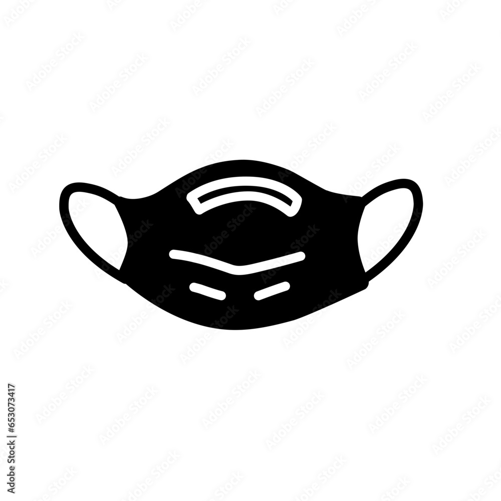 health mask silhouette icon