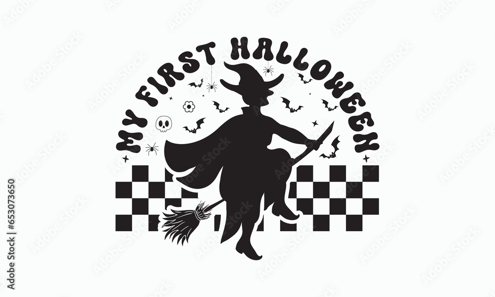 My first halloween svg, halloween svg design bundle, Retro halloween svg, happy halloween vector, pumpkin, witch, spooky, ghost, funny halloween t-shirt quotes Bundle, Cut File Cricut, Silhouette My first halloween svg, halloween svg design bundle, Retro halloween svg, happy halloween vector, pumpkin, witch, spooky, ghost, funny halloween t-shirt quotes Bundle, Cut File Cricut, Silhouette
