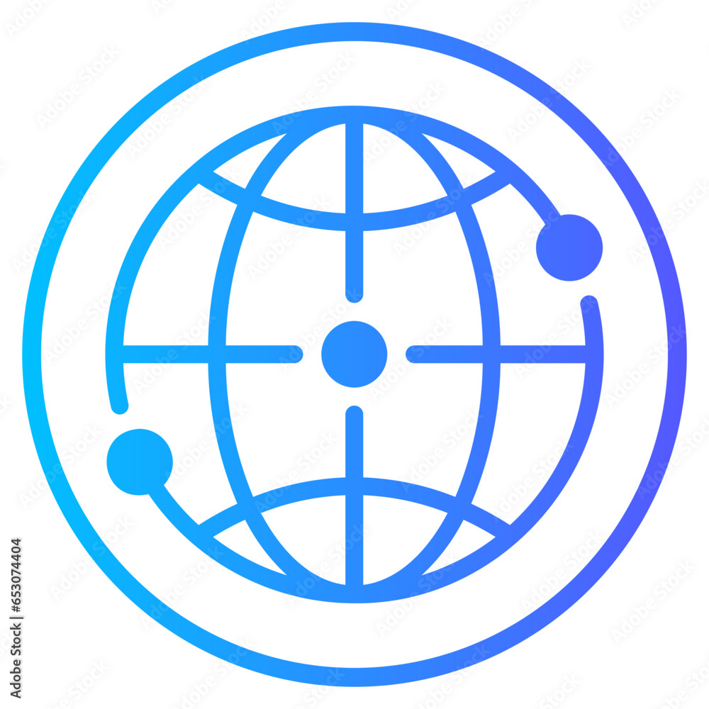 worldwide gradient icon worldwide gradient icon