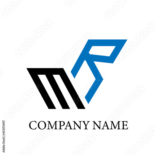 MR letter logo design.MR creative initial MR letter logo design. MR creative initials letter logo concept.