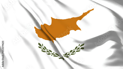 キプロスの国旗がはためいています。 photo