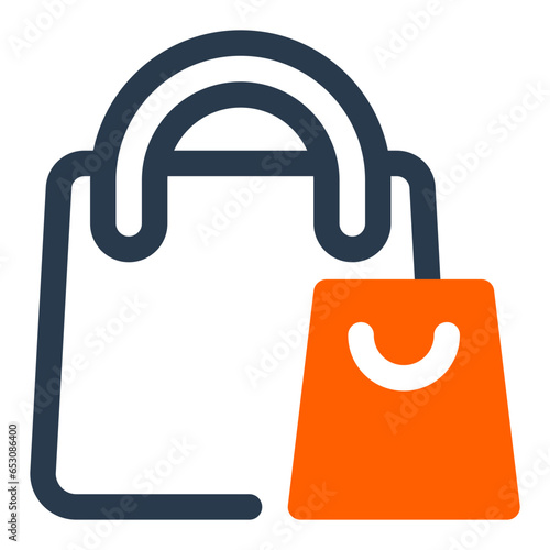 Trendy Shopping Bag Icon