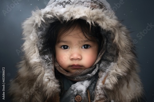 Native Alaskan Eskimo baby.