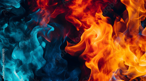 Craft a dynamic and immersive background dominated by flames.