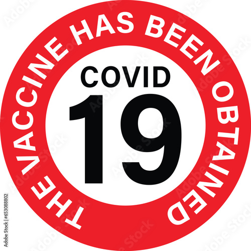 The vaccine has been obtained patch, clear covid 19 badge, clear covid 19 logos, the covid free icon for the ministry of health, and all covid-19 graphic design works. covid 19 is clear logo design