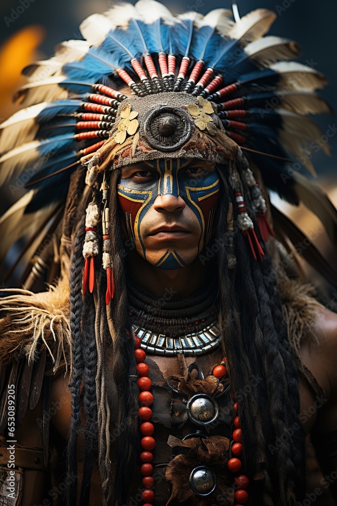 Native american warrior.