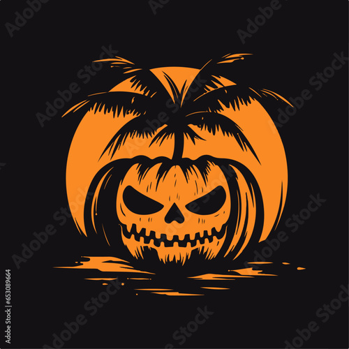 Calabaza tropical en vectores