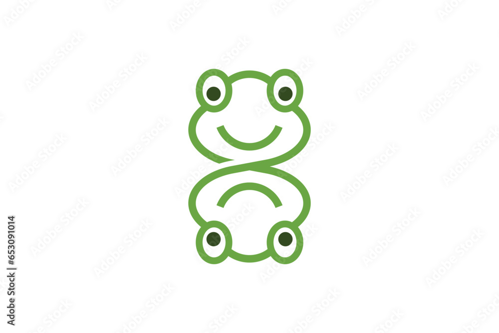 frog infinity logo design with ambigram concept frog infinity logo design with ambigram concept