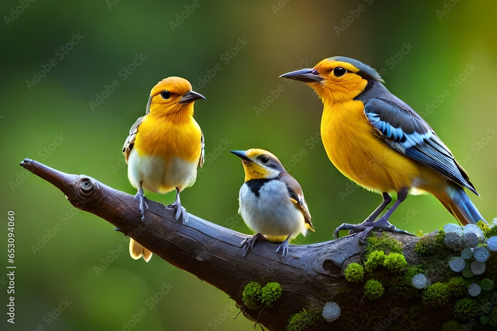 robin on a branch generated by AI robin on a branch generated by AI