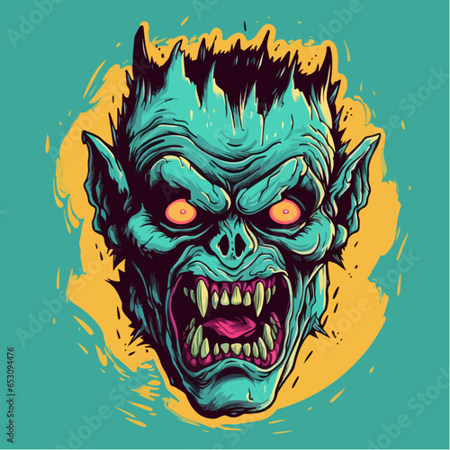 Vector de Halloween Zombie del Pantano 