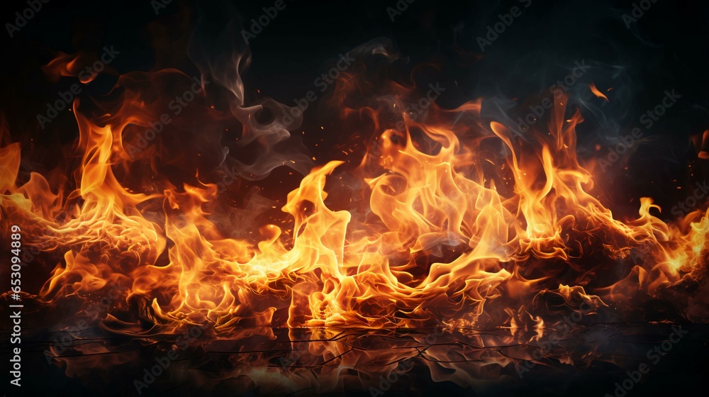 Beautiful scorching fire red burning burns and glows Beautiful scorching fire red burning burns and glows