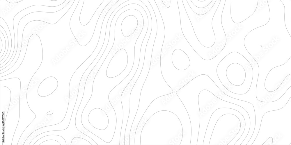 Ocean topographic line map with curvy wave isolines vector illustration. Abstract topographic contours map background, Vector contour topographic map. Cartography texture abstract banner use.. Ocean topographic line map with curvy wave isolines vector illustration. Abstract topographic contours map background, Vector contour topographic map. Cartography texture abstract banner use..