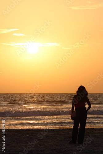 A girl in the beach © Mustang Dinesh