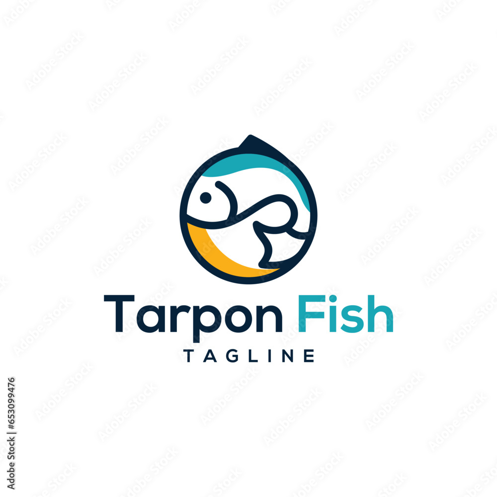 Tarpon Fish Logo Design Tarpon Fish Logo Design
