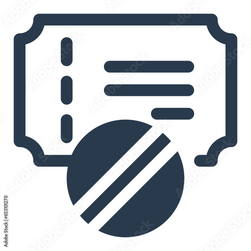Cricket Ticket for Spectators Icon
