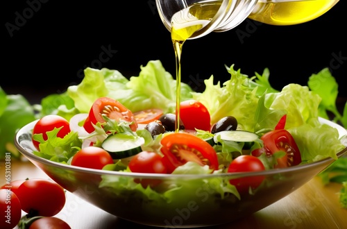 health benefits of healthy salad, in the style of precise detailing, smooth and shiny.