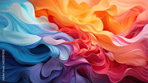 Abstract colorfull wallpaper textures rainbow color  - Generative Ai