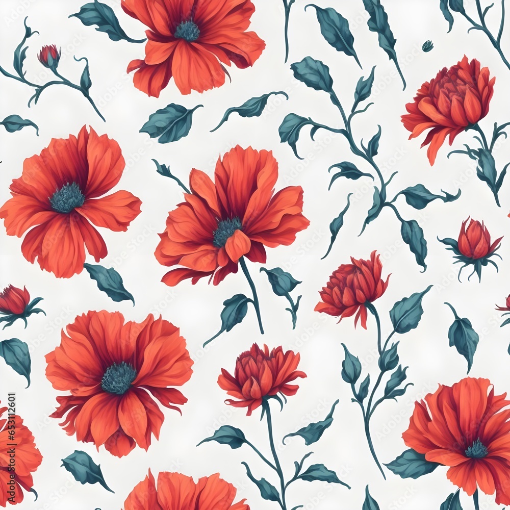 Seamless pattern with floral Seamless pattern with floral