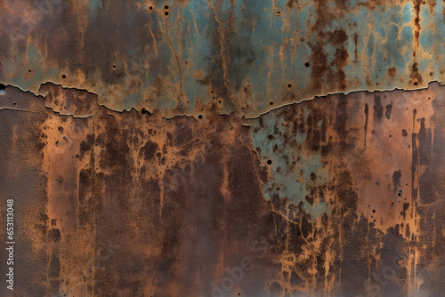 Industrial scratched, distressed metallic texture with a rusty, weathered surface
