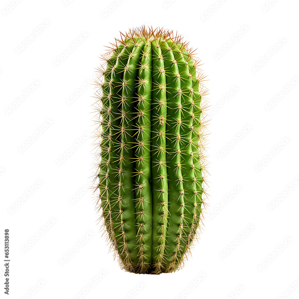 Naklejka premium Cactus Isolated on Transparent or White Background, PNG