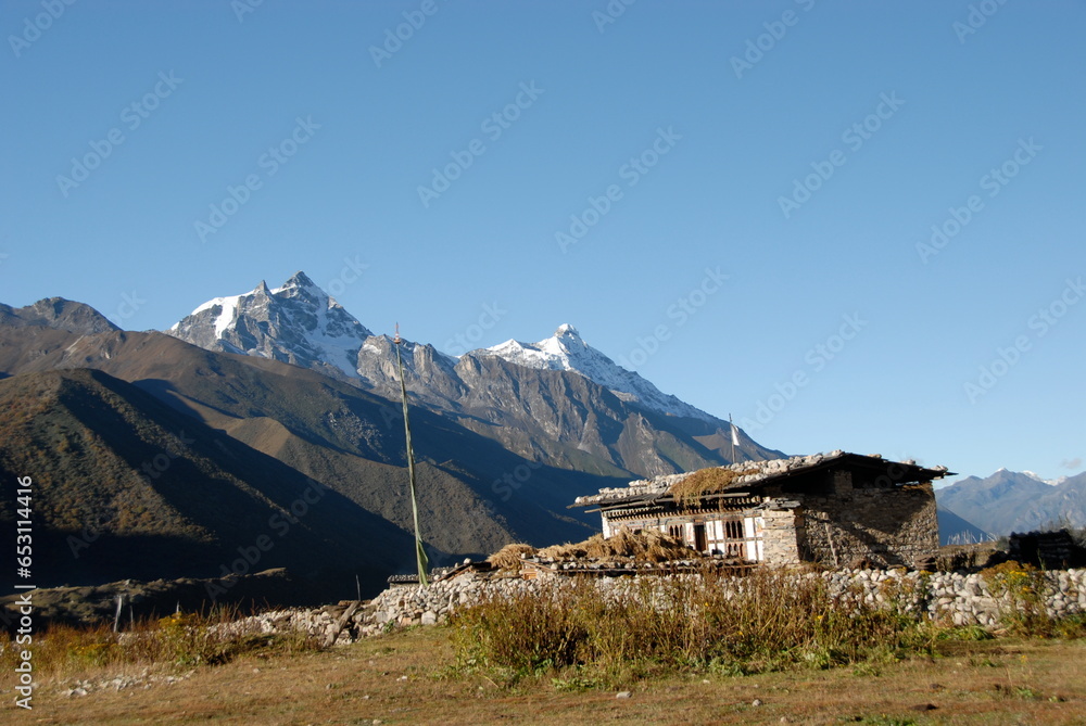Landscapes and mountains from Bhutan Landscapes and mountains from Bhutan