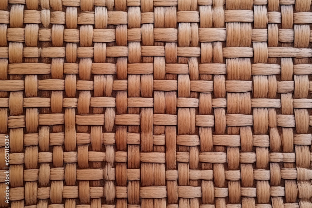 Pattern and texture of brown weave table for background Pattern and texture of brown weave table for background