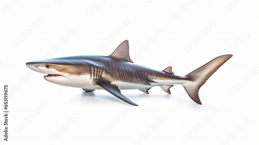 False killer shark isolated on white background