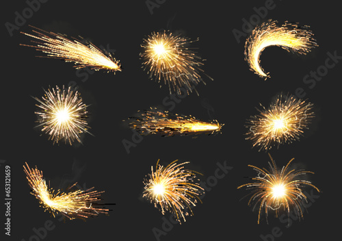Welding Sparks Set