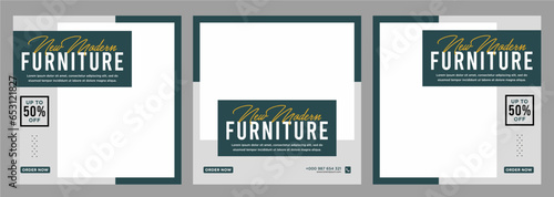 Minimalist furniture sale banner or social media or banner template