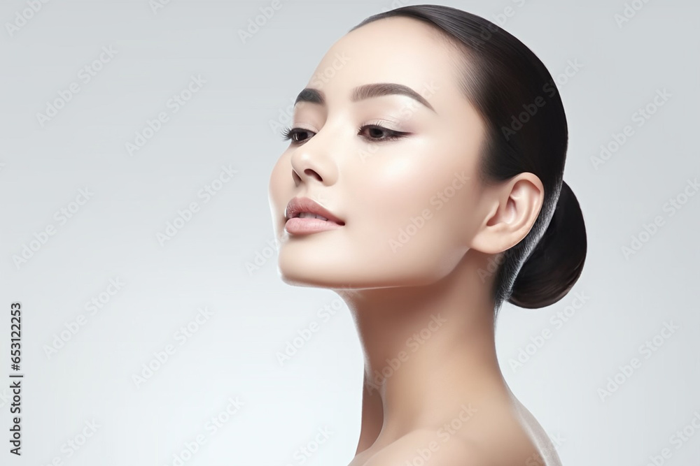 アジア人女性の美容イメージ（スキンケア・ボディケア・エステサロン）