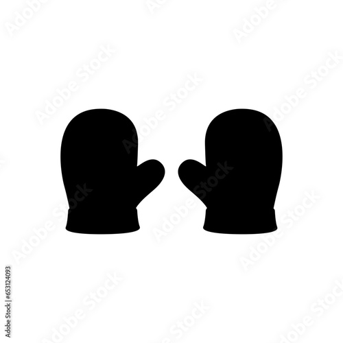 Mitten Vector Design on White Background
