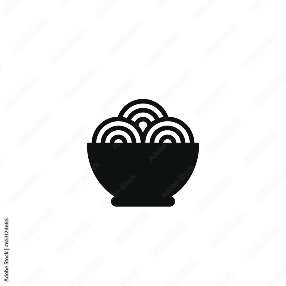 Noodle icon isolated on white background Noodle icon isolated on white background