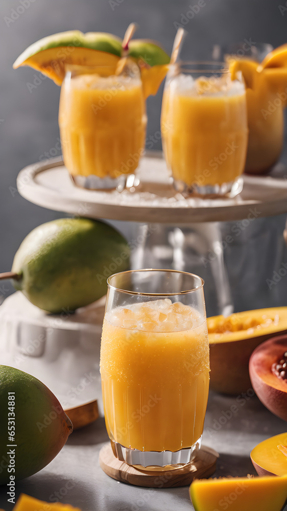 Fresh Mango Smoothie drink for nutrition Fresh Mango Smoothie drink for nutrition