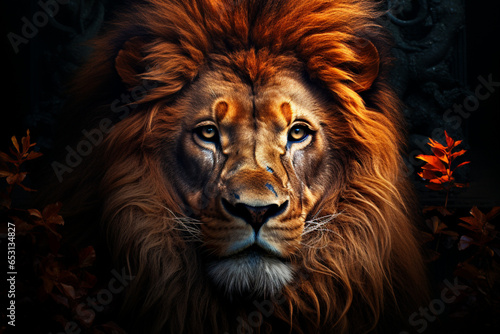 portrait of a lion © Natural beauty 