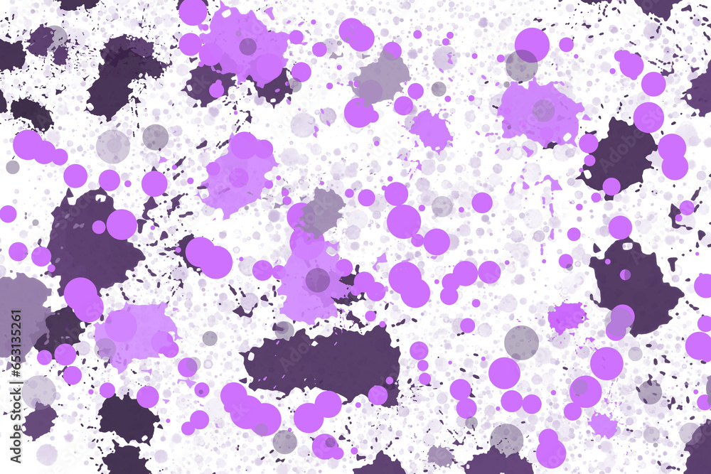 Pink and purple spots, multiple color splash, digital drawing. Pink and purple spots, multiple color splash, digital drawing.
