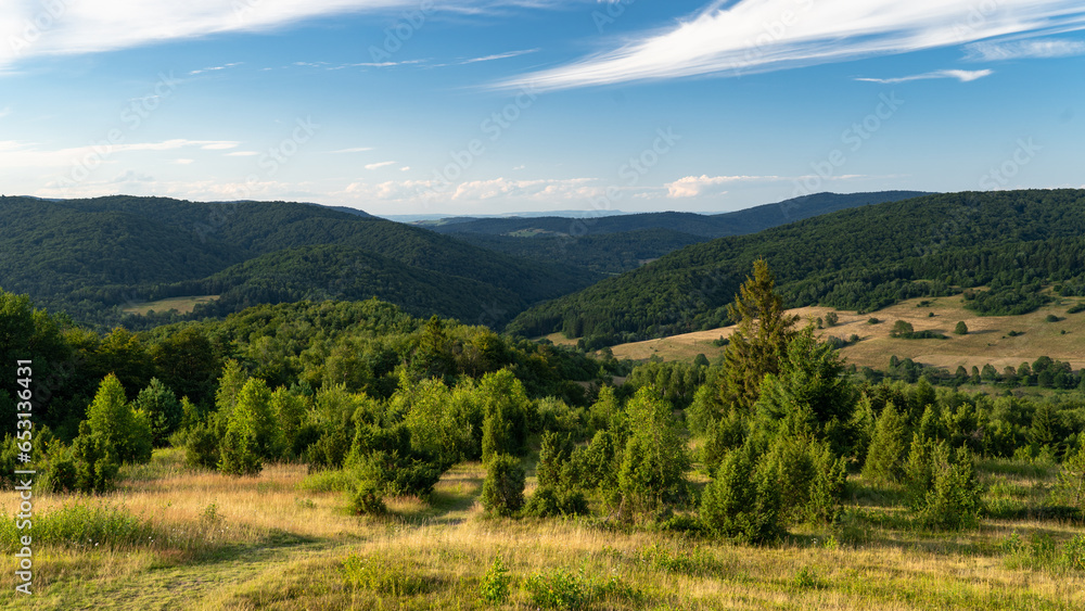 landscape in the mountains, Beskid Niski, Magurski Park Narodowy