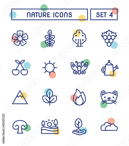 Set Of Nature And Environment Icons