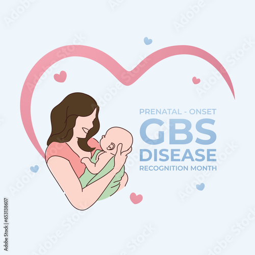 Flyers promoting Prenatal-onset GBS Disease Recognition Month or associated events can utilize prenatal-onset GBS Disease Recognition Month vector pictures. design of a flyer, a celebration.