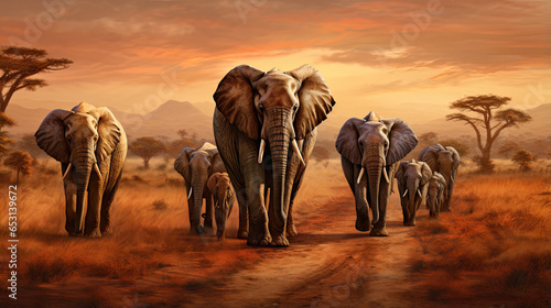 Elephants Tsavo East