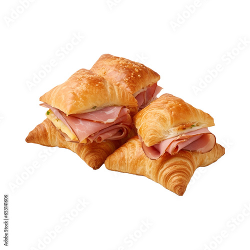 PNG Raspberry cheese croissant PSD