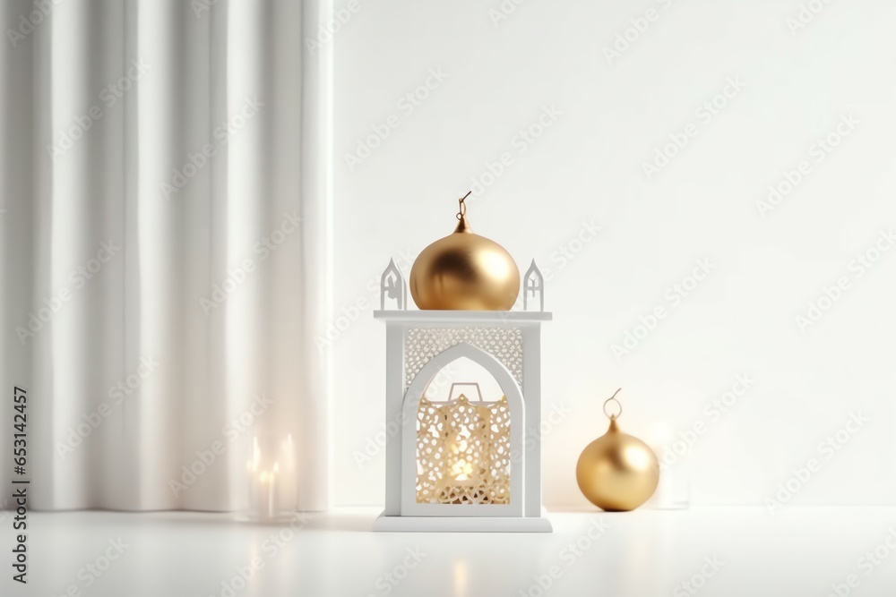 Eid mubarak and ramadan kareem greetings with islamic lantern and mosque. Eid al fitr background Eid mubarak and ramadan kareem greetings with islamic lantern and mosque. Eid al fitr background